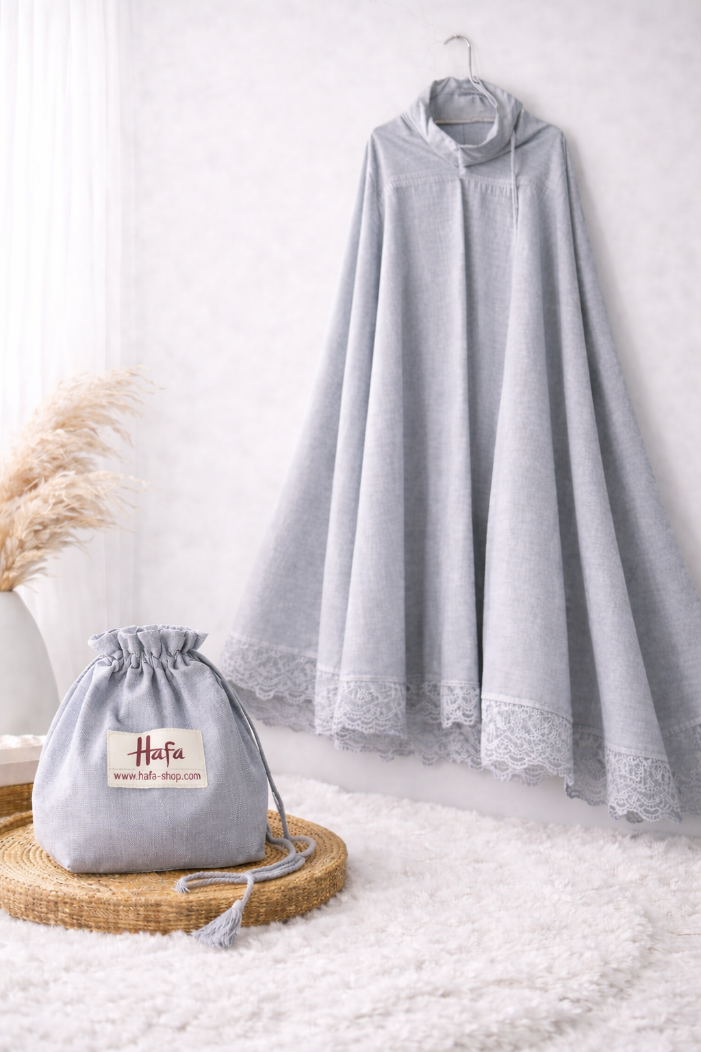 Rihla Grey – Premium Prayer Dress