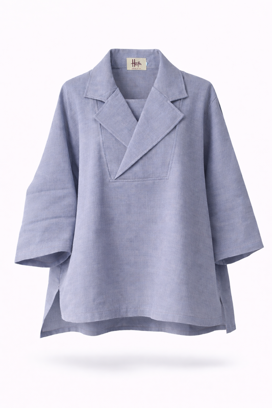 Marwa Blouse Navy Blue