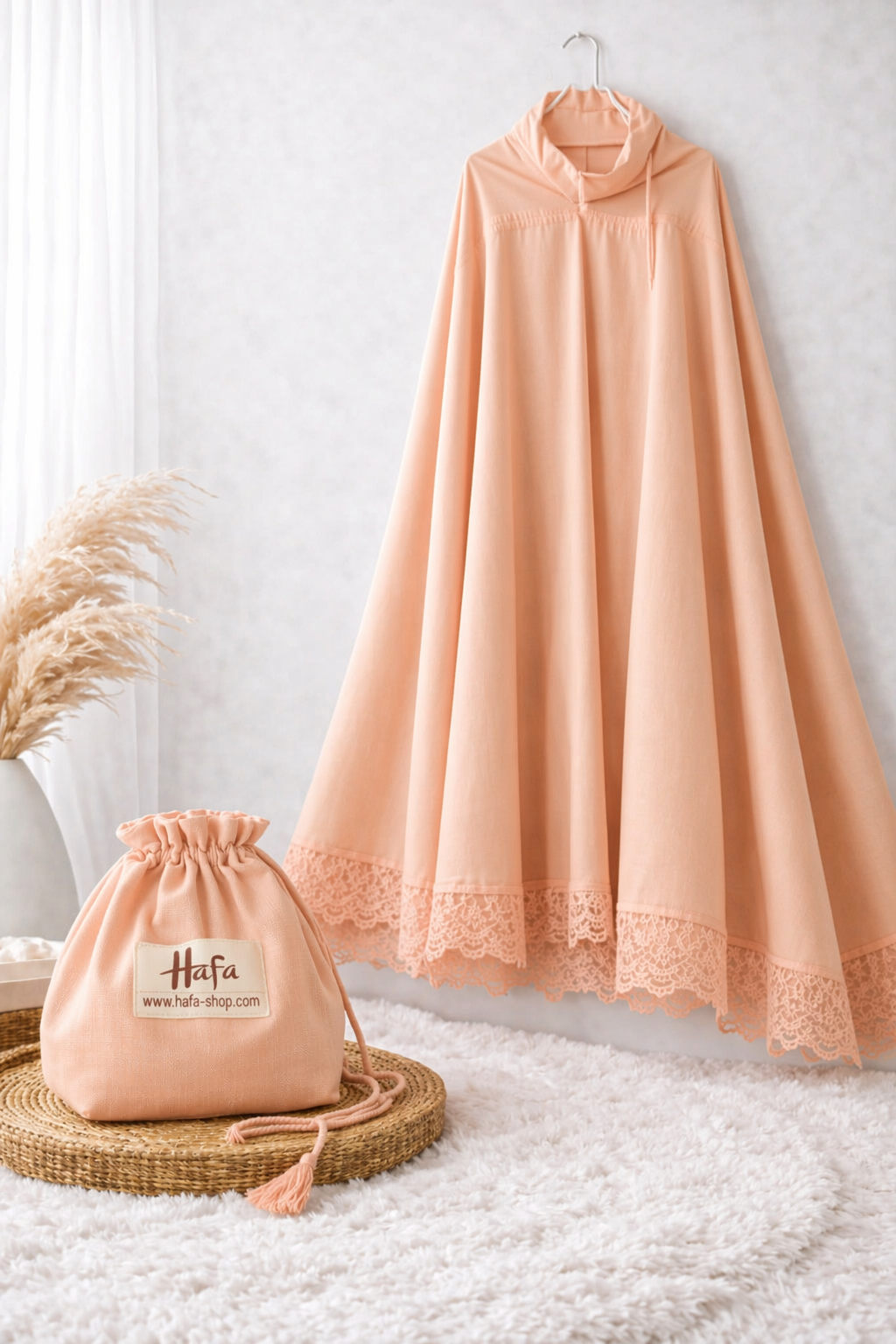 Rihla Peach – Premium Prayer Dress